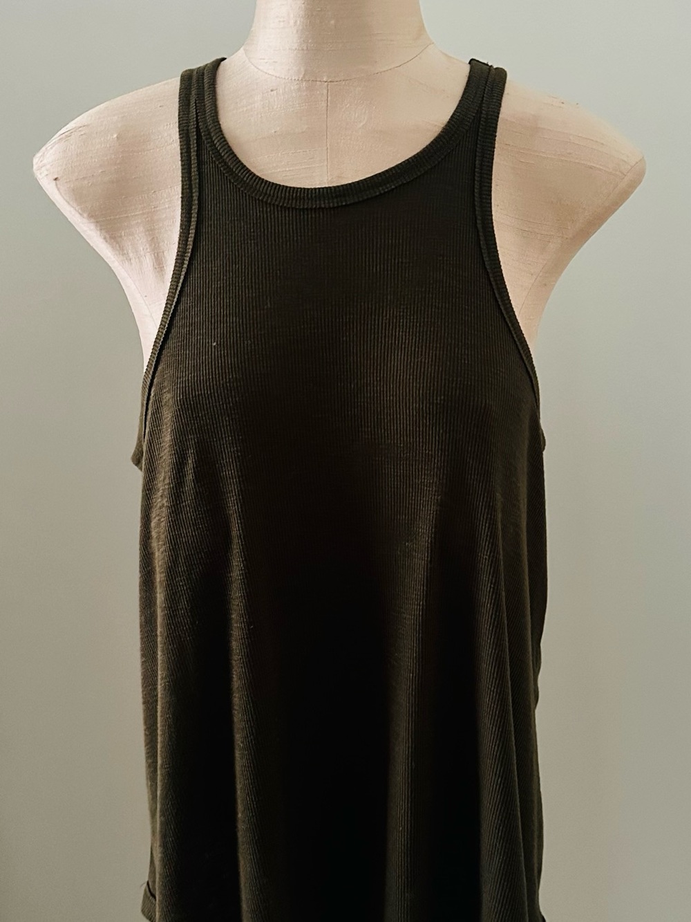 Intimately by Free People Ribbed Brown Top